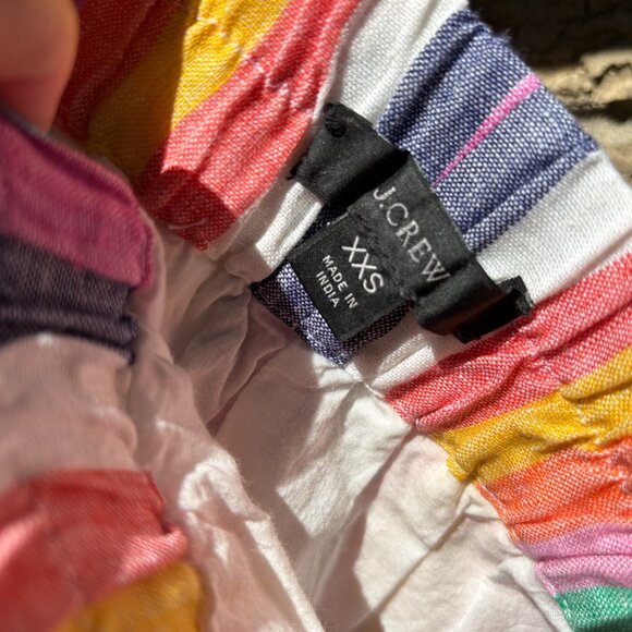 J.Crew Linen striped mini/pencil skirt, size XXS - Picture 3 of 3